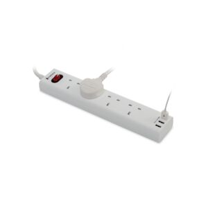 EXT. CORD 4WAY 3MTR WITH 3USB ON/OFF EXT. CORD 4WAY 3MTR WITH 3USB ON/OFF